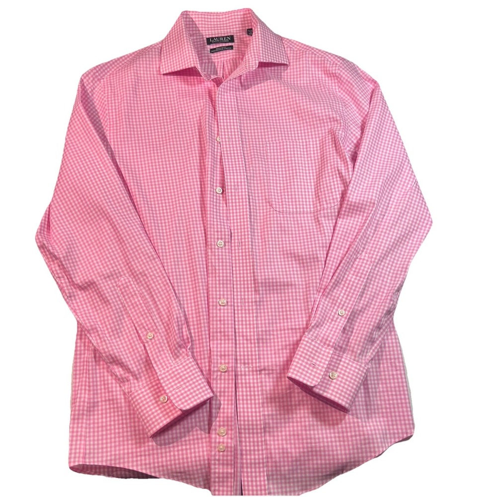 Lauren Ralph Lauren Performance Stretch Regular Fit Men's Button Down 15/15.5